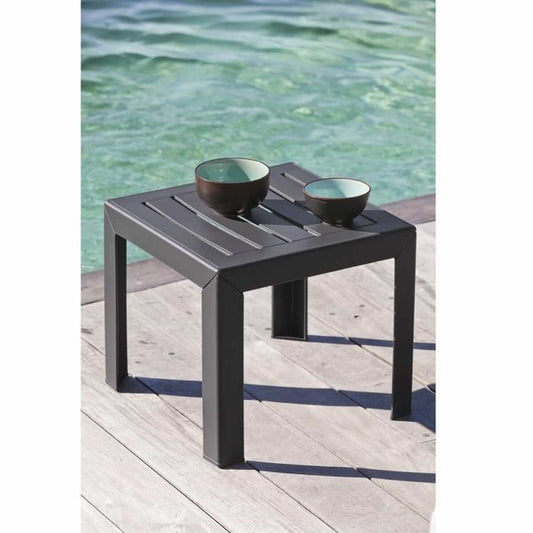 Side table Grosfillex Anthracite Resin Plastic 40 x 40 x 35 cm-1