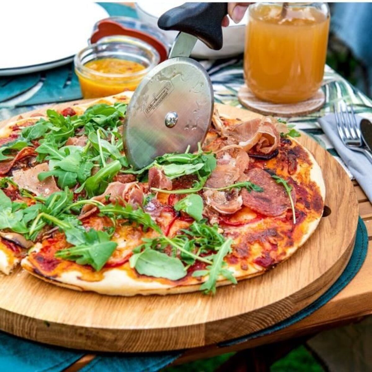 Kitchen Set FM Professional Stainless steel Pizza 2 Pieces-2