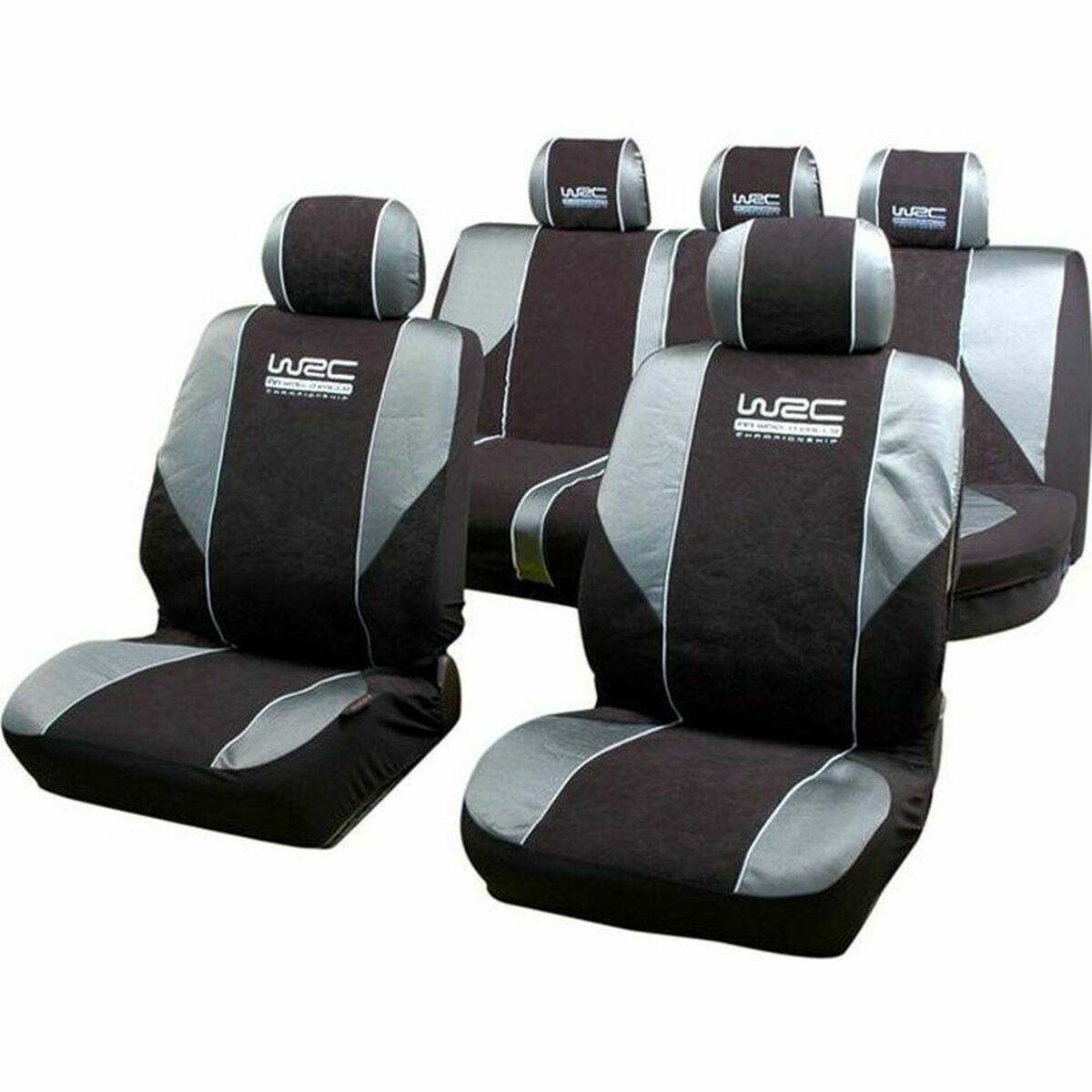 Car Seat Covers WRC 007 339 Black/Grey-0