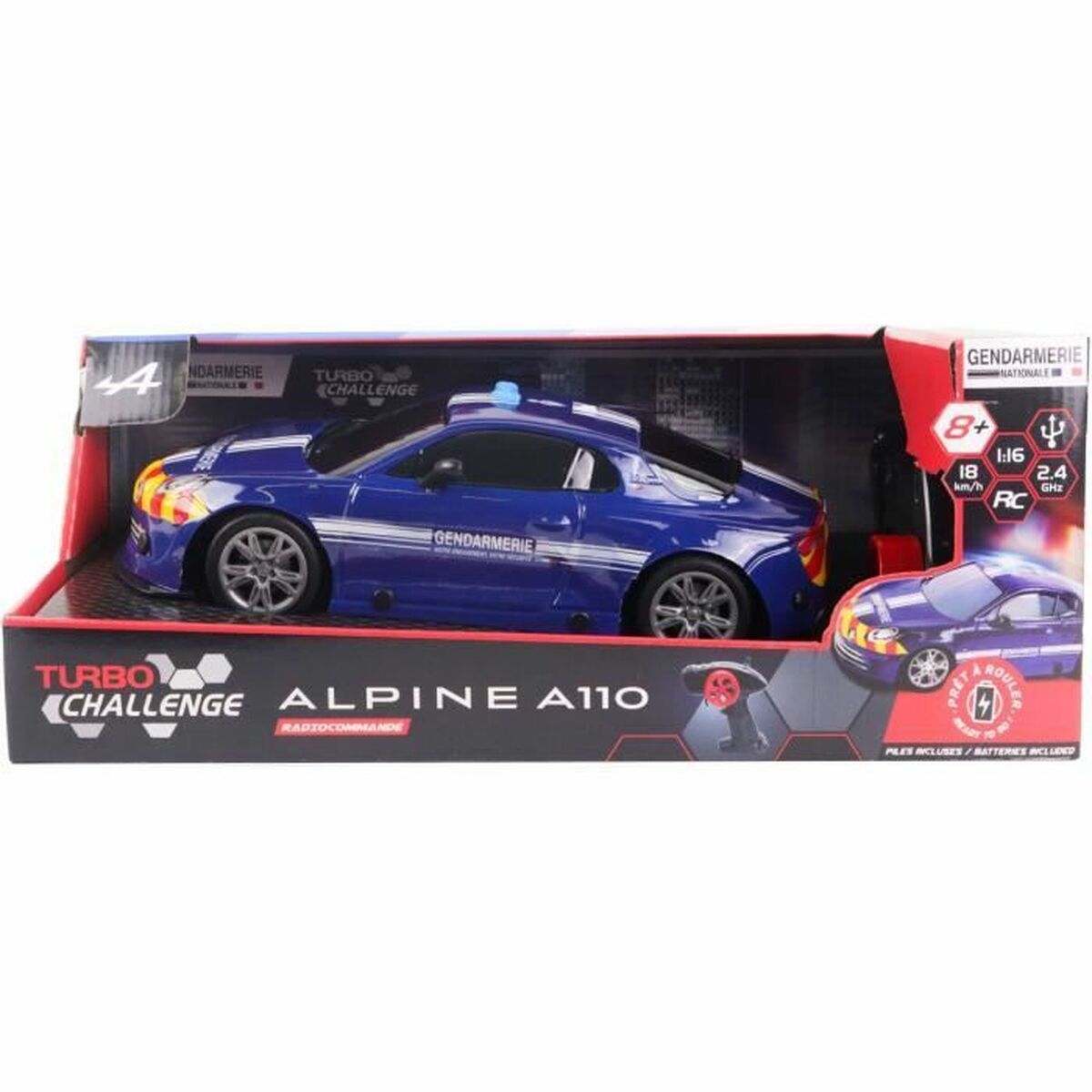 Remote-Controlled Car Turbo Challenge Alpine A110 Blue-3