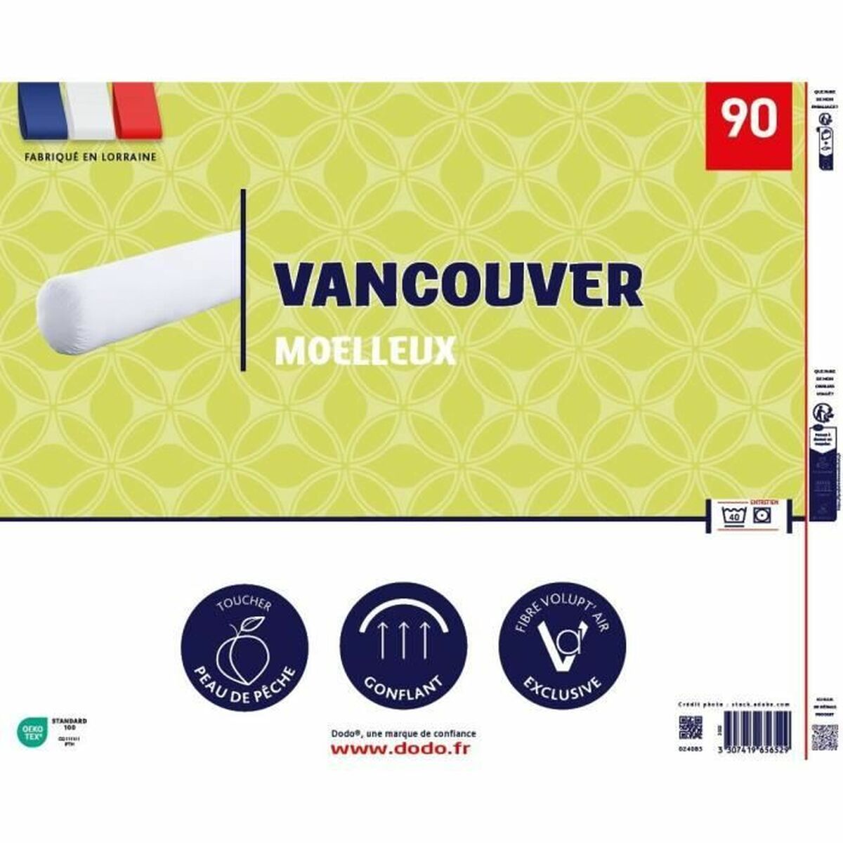 Pillow DODO Vancouver White 90 cm-2