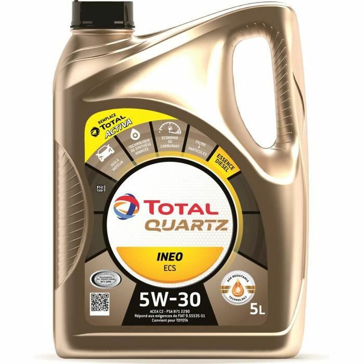 Car Motor Oil Total 5 L 5W30-1