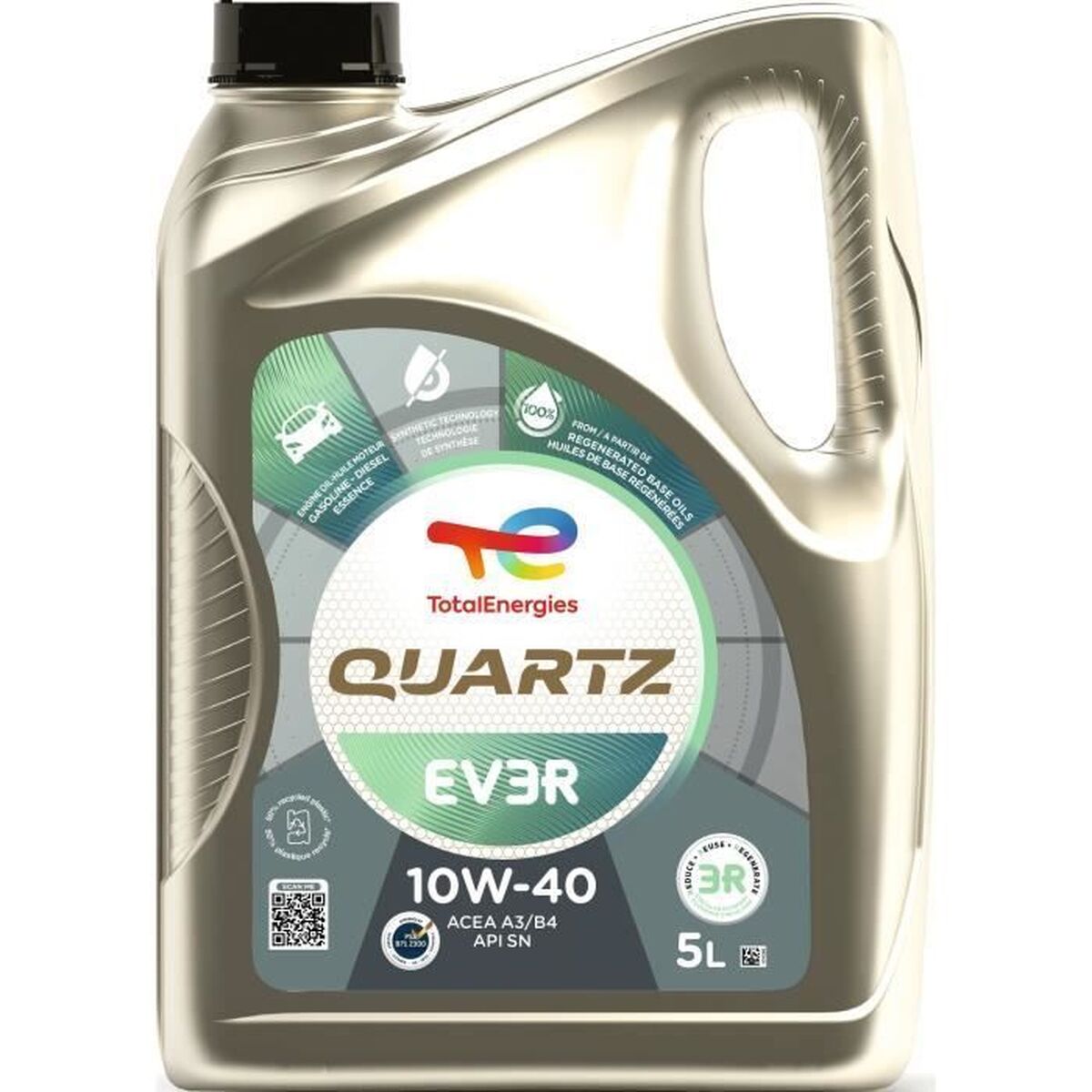 Car Motor Oil Totalenergies Quartz EV3R 10W40 5 L-0