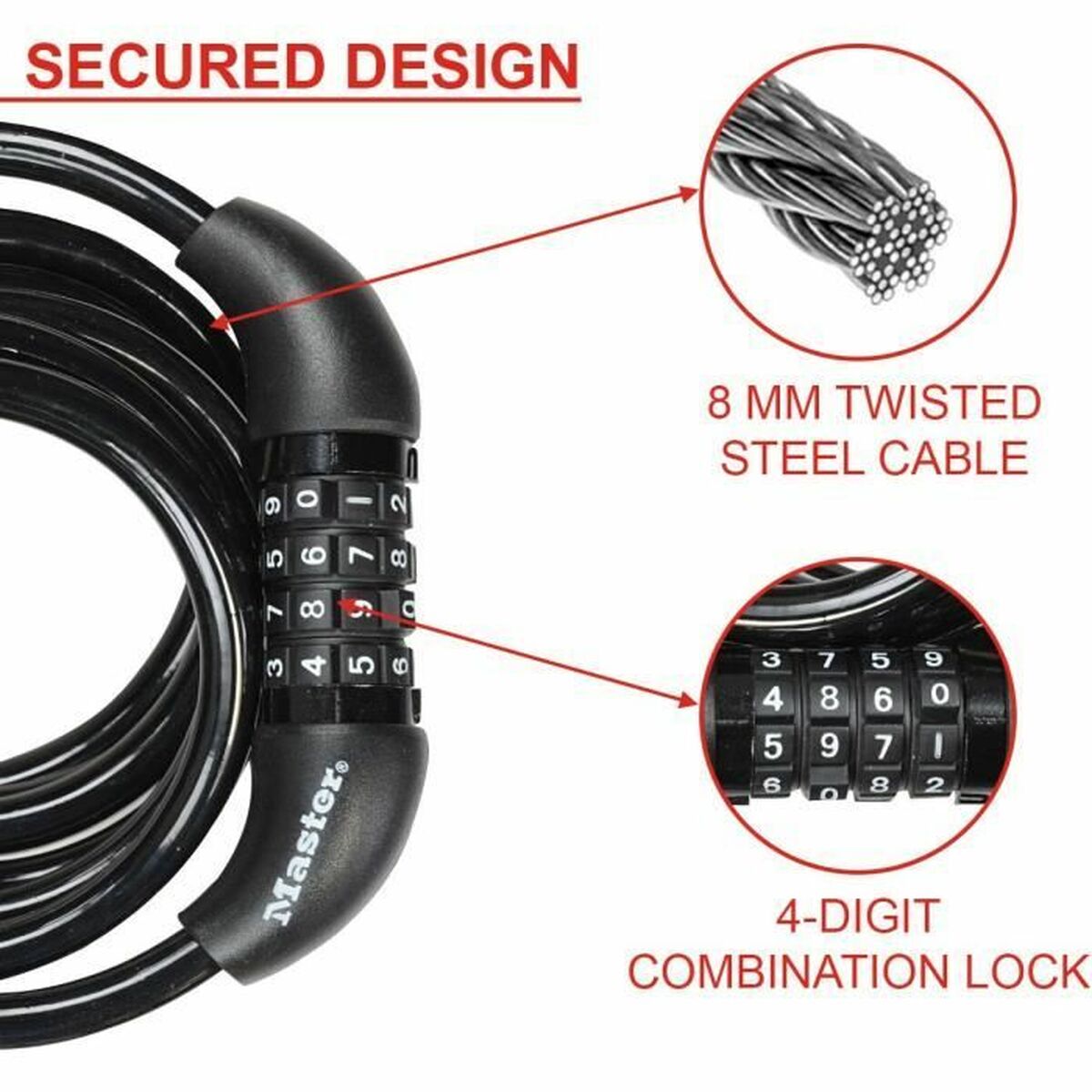 Chain with Padlock Master Lock-2
