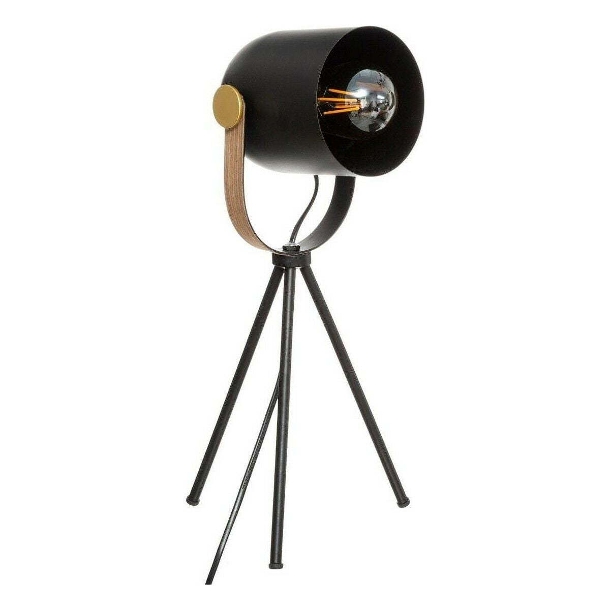Desk lamp Atmosphera Action Tripod Black polystyrene 25 W 220-240 V 16 x 18 x 45 cm-3