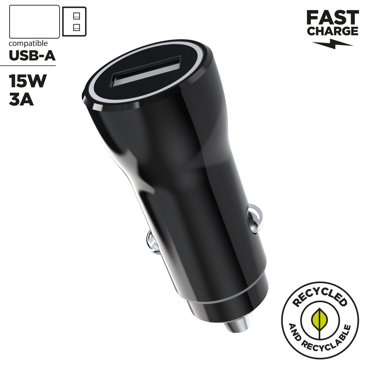 Car Charger Muvit Black 12 W-6