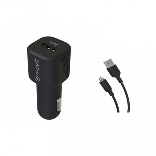 Car Charger Muvit 1,2 m Black-0