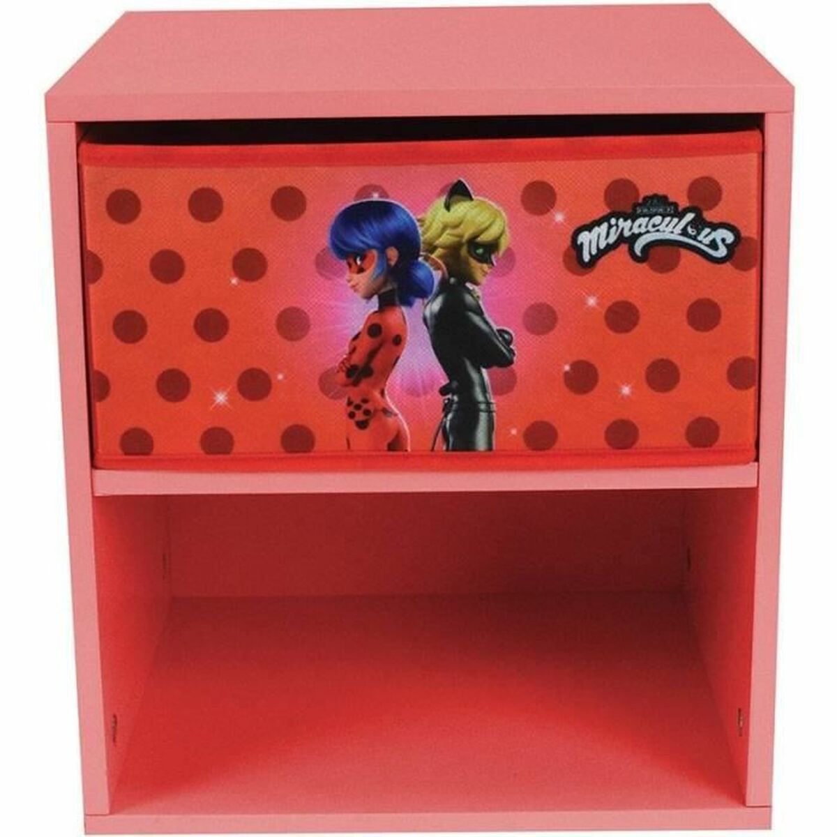 Nightstand Fun House Miraculous Ladybug 36 x 33 x 30 cm-0