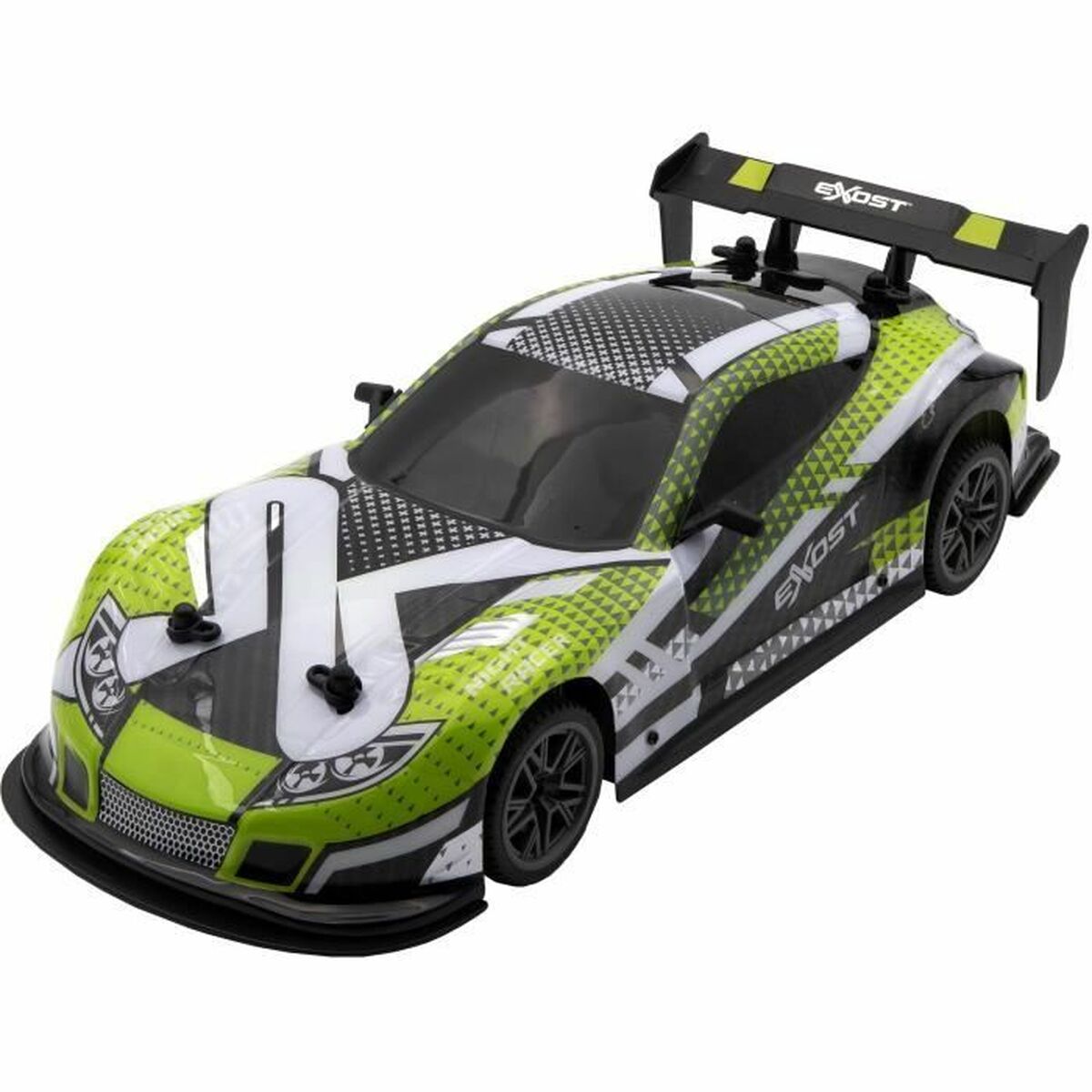 Remote-Controlled Car Exost Flash Light 1:14 Green Vert-0