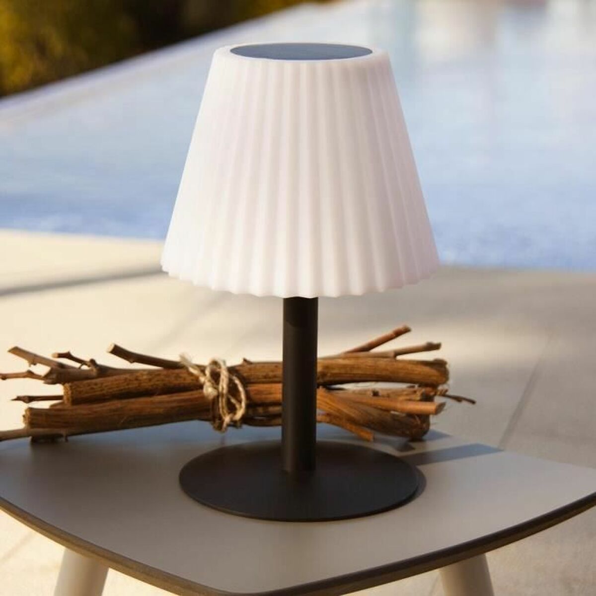 Desk lamp Lumisky Lady Spike Bouffant White Metal-5