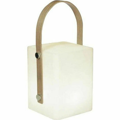 Desk lamp Lumisky Tiky 10 x 10 x 25 cm White Brown Bamboo Plastic-0