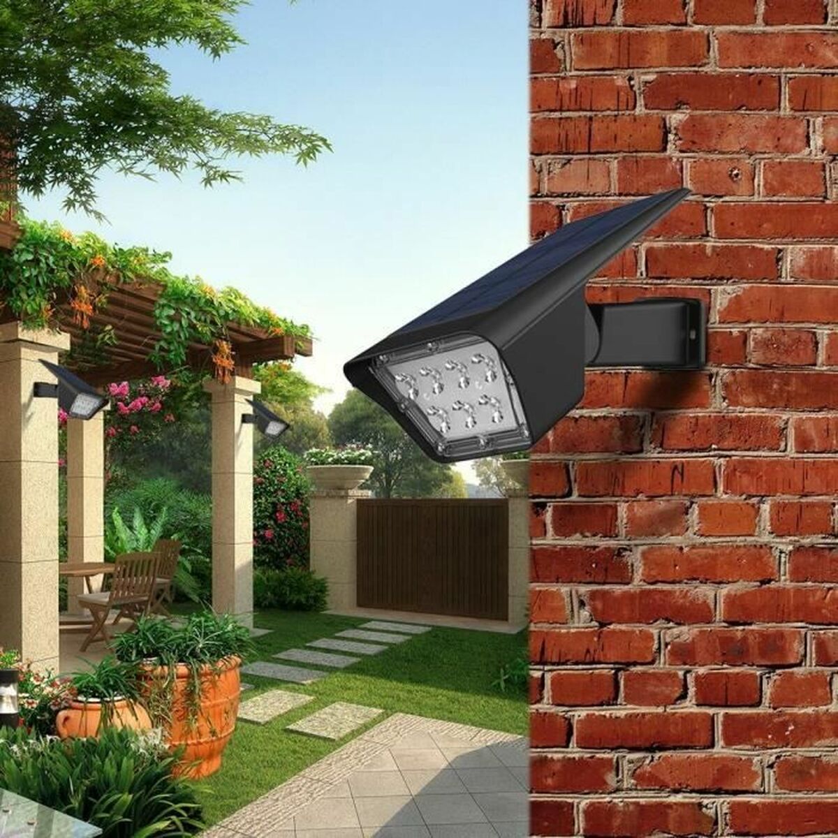 Solar lamp Lumisky Curtis Grey (2 Units)-3