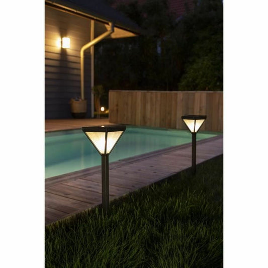 Solar lamp Galix 25 lm Black Stainless steel-1
