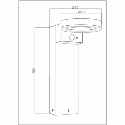 Solar lamp Galix G4590B Silver 1000 Lm-1