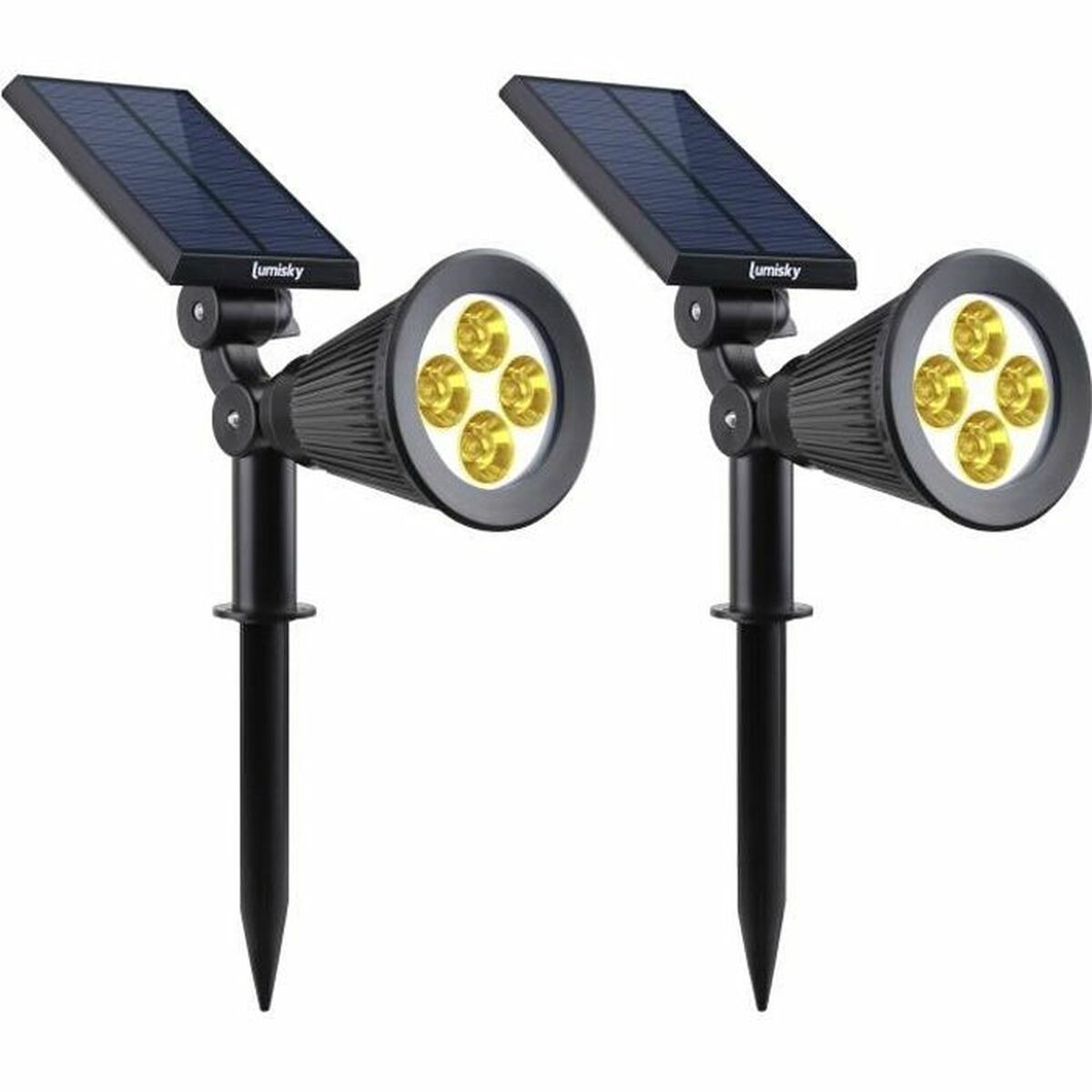 Lamp Lumi Garden Black 5 V 250 Lm (2 Units)-0