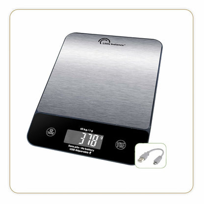 kitchen scale Little Balance 10 kg Silver 23,8 x 17,3 cm-5