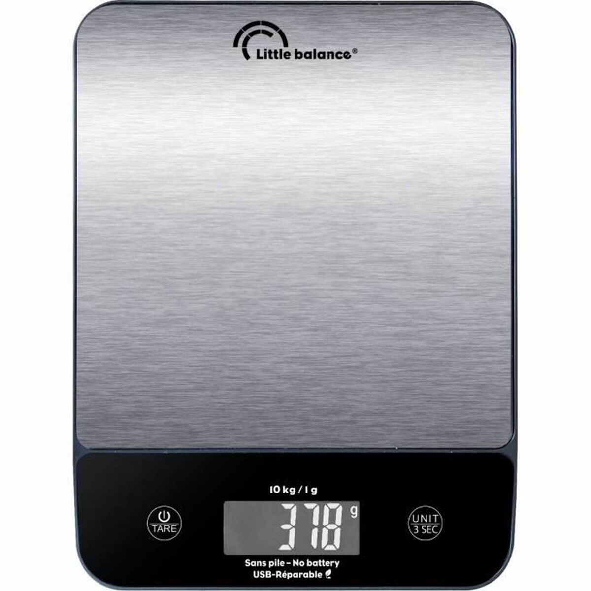 kitchen scale Little Balance 10 kg Silver 23,8 x 17,3 cm-0