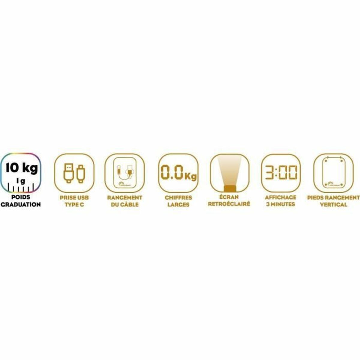 kitchen scale Little Balance 10 kg Silver 23,8 x 17,3 cm-2