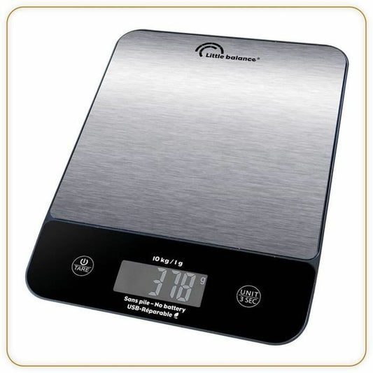kitchen scale Little Balance 10 kg Silver 23,8 x 17,3 cm-1