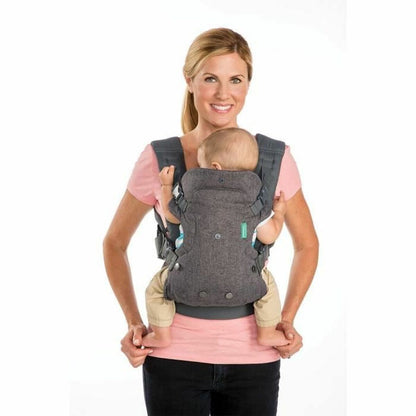 Baby Carrier Backpack Infantino Flip Ergo Grey + 0 Months-4