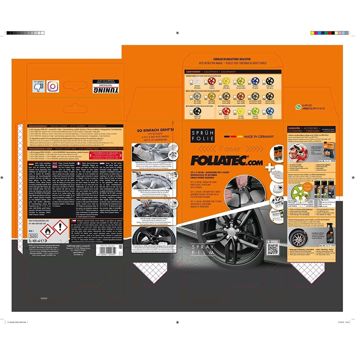 Liquid Rubber for Cars Foliatec Silver metal 400 ml-1