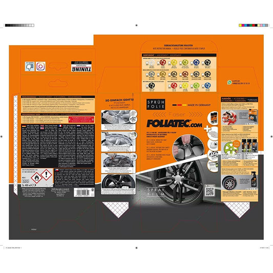 Liquid Rubber for Cars Foliatec Silver metal 400 ml-1