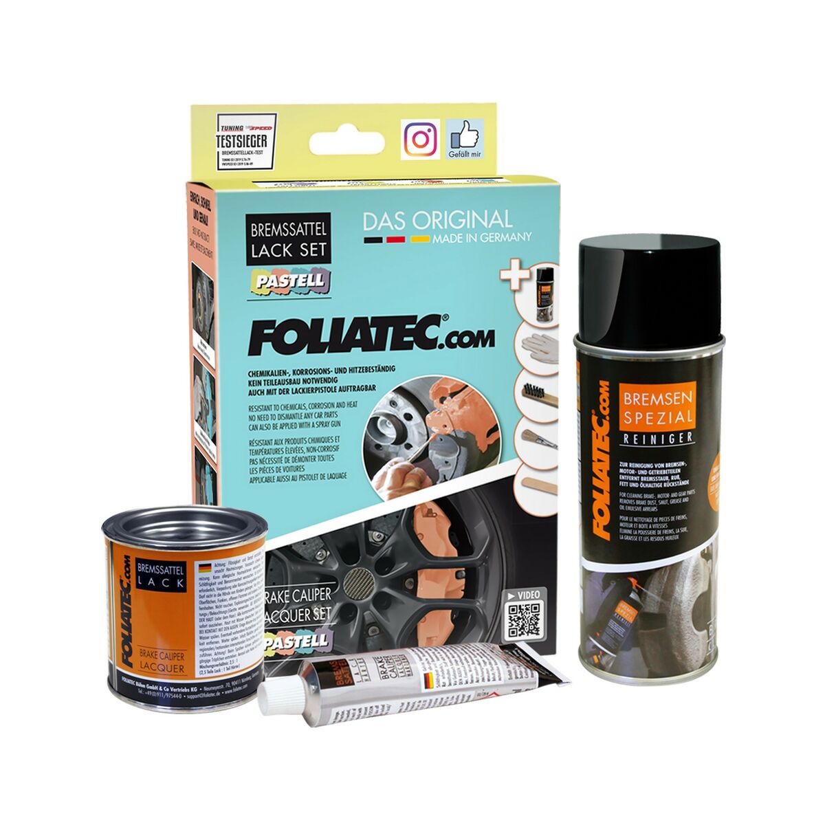 Painting set Foliatec FO2221 Brake Calipers Vanilla Yellow-4