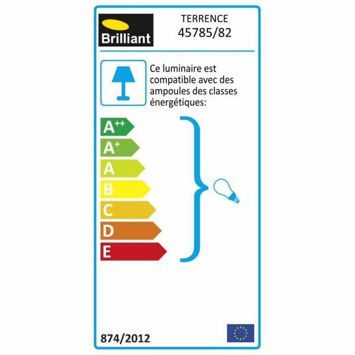 Solar lamp Brilliant Terrence Transparent Silver 60 W-1
