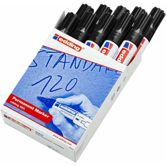 Permanent marker Edding 550 Black (10 Units)-1