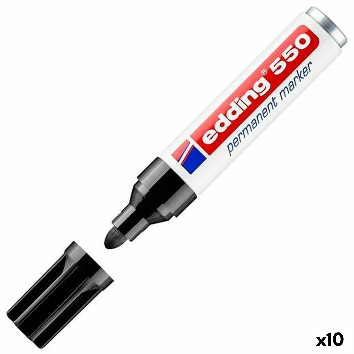 Permanent marker Edding 550 Black (10 Units)-0