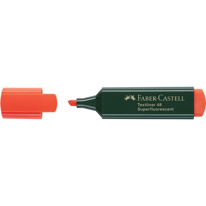 Highlighter Faber-Castell TEXTLINER 48 Orange (10 Units)-2