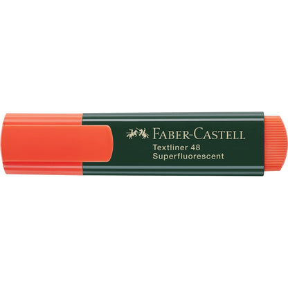 Highlighter Faber-Castell TEXTLINER 48 Orange (10 Units)-1