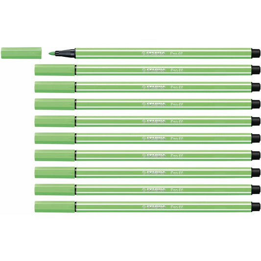 Felt-tip pens Stabilo Pen 68 Emerald Green (10 Pieces)-0