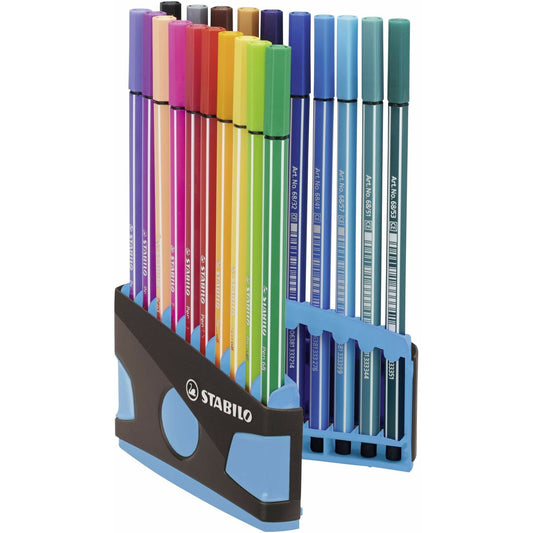 Set of Felt Tip Pens Stabilo Pen 68 Color Parade Case Multicolour-0