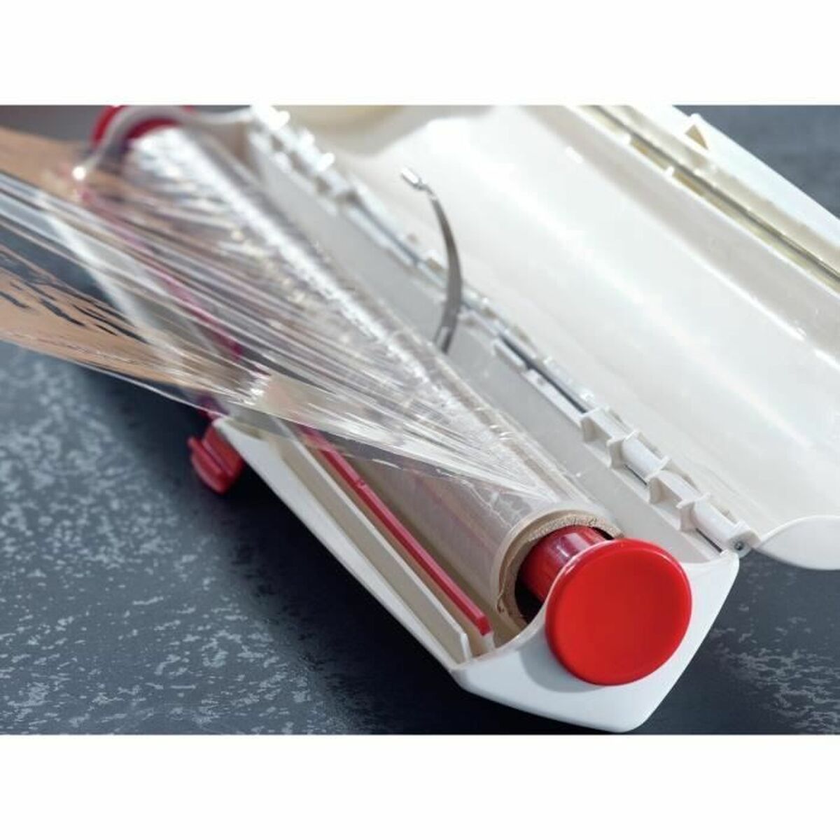 Toilet-roll holder, kitchen-roll holder Leifheit White Cardboard Plastic Film-3