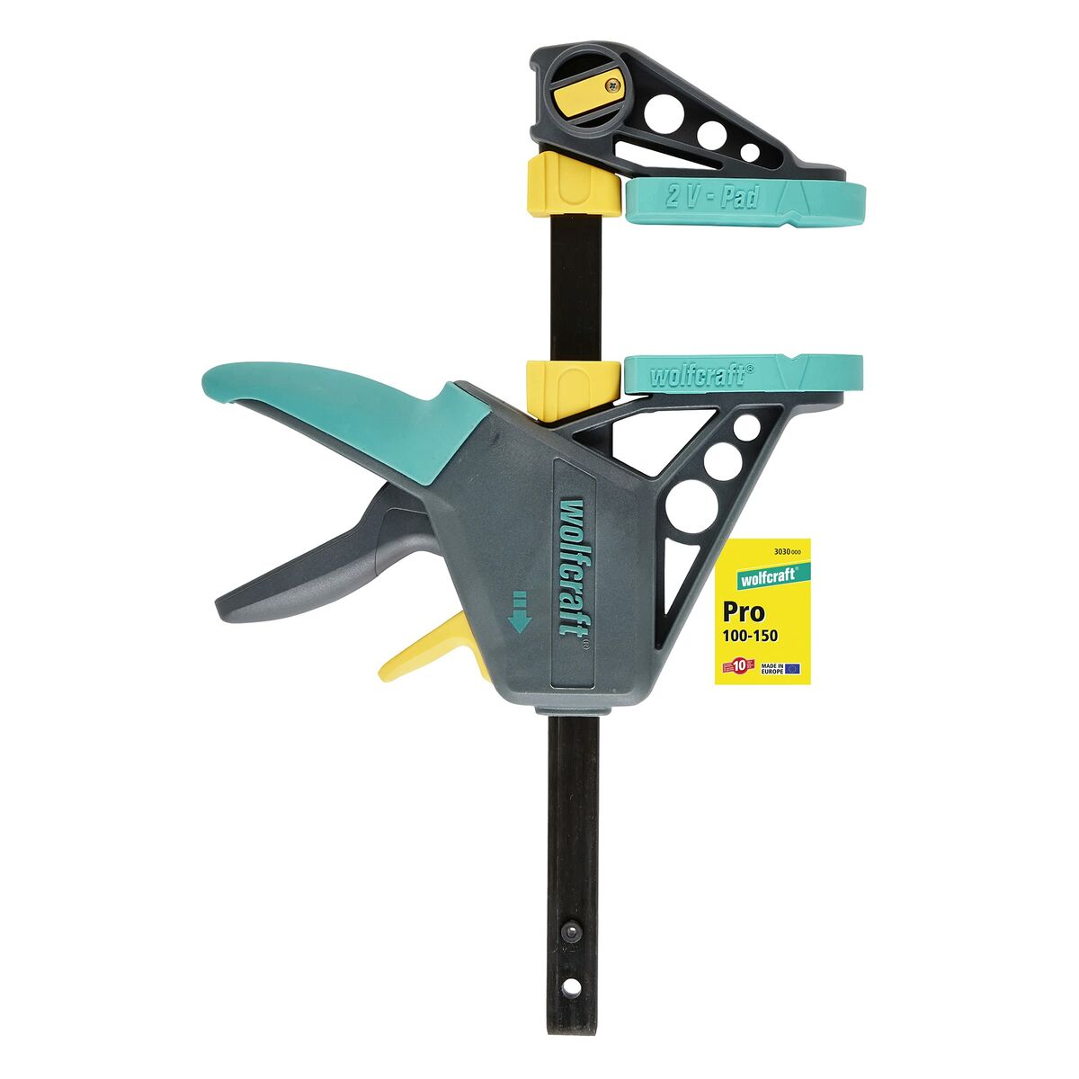 One-hand clamp Wolfcraft 100-150 mm-0