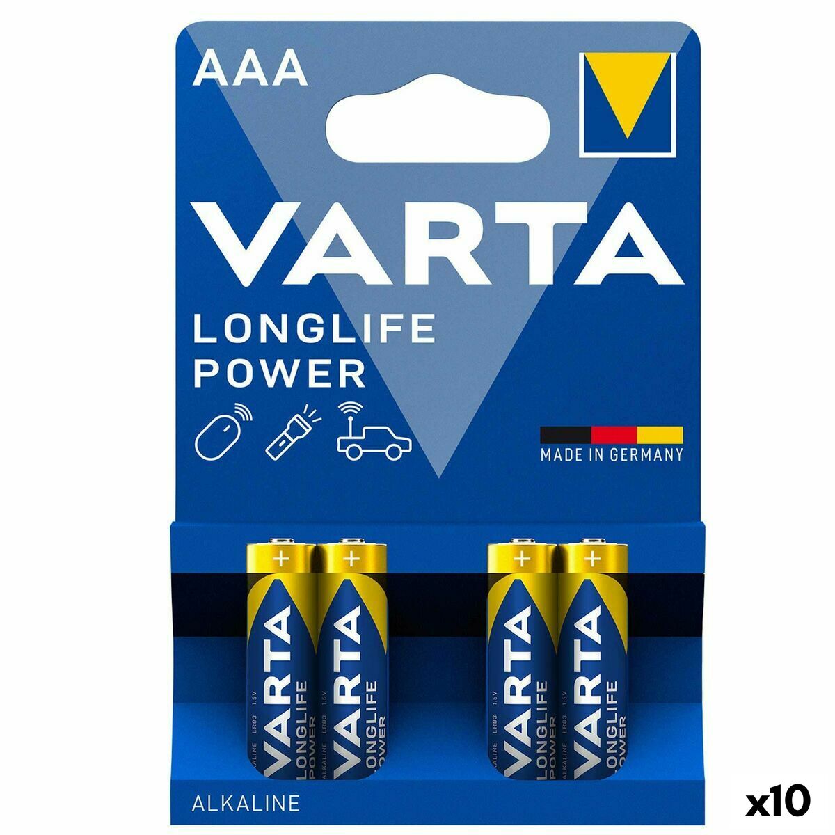 Batteries Varta AAA LR03 1,5 V (10 Units)-0