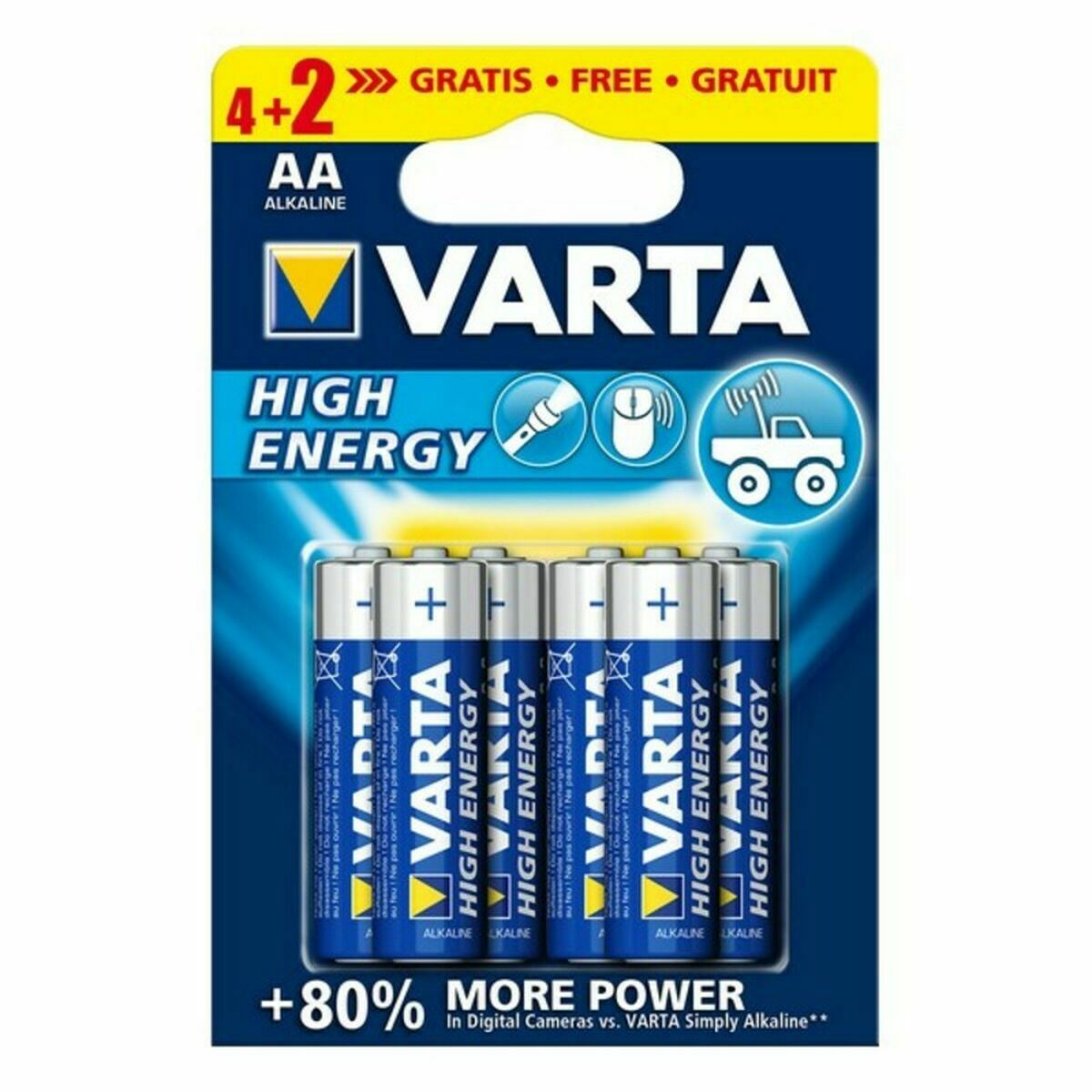 Alkaline Batteries Varta 4906121436 AA 1.55 V-0