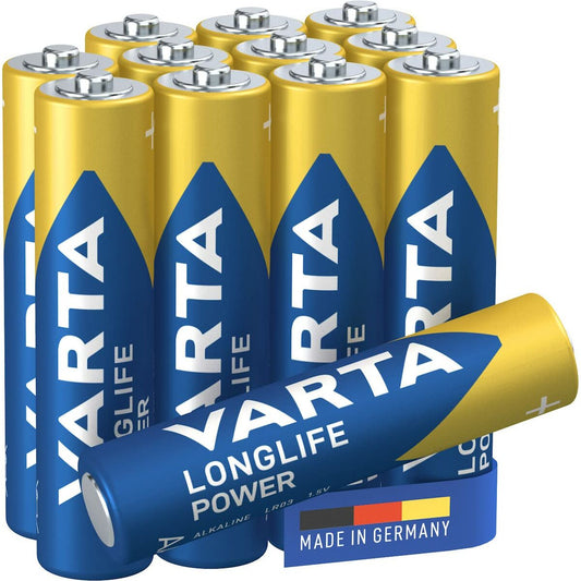 Alkaline Batteries Varta Longlife Power AAA LR03 1,5 V (12 Units)-1