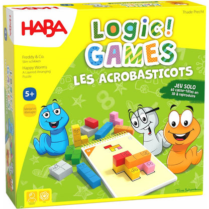 Board game HABA Logic Games - Happy Worms-7