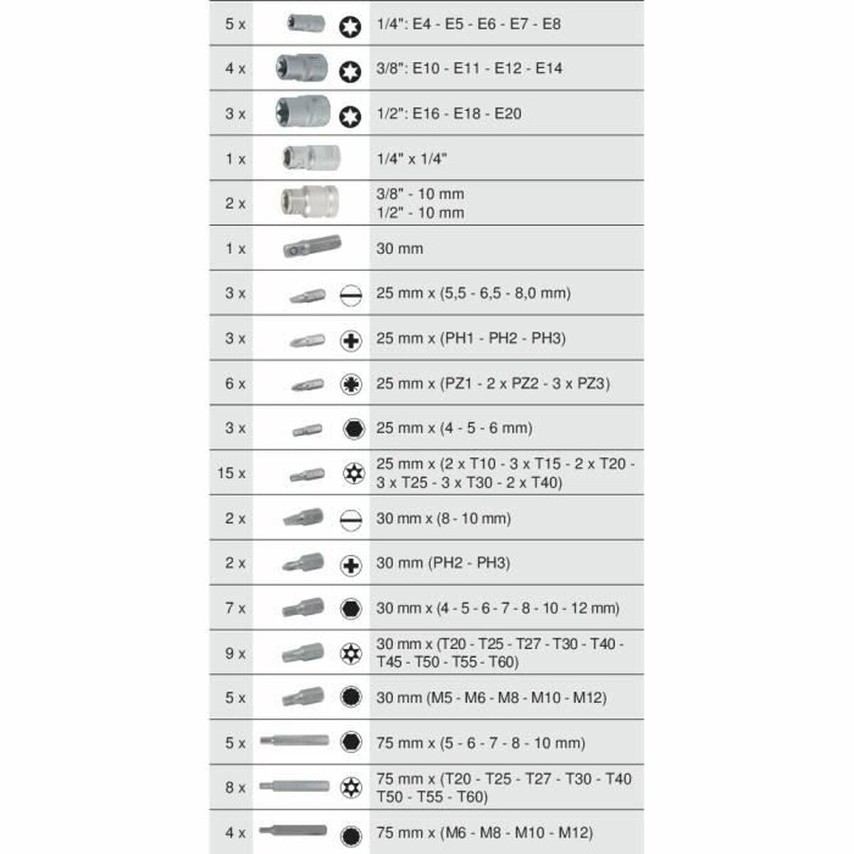 Bit set KS Tools 88 Pieces-1
