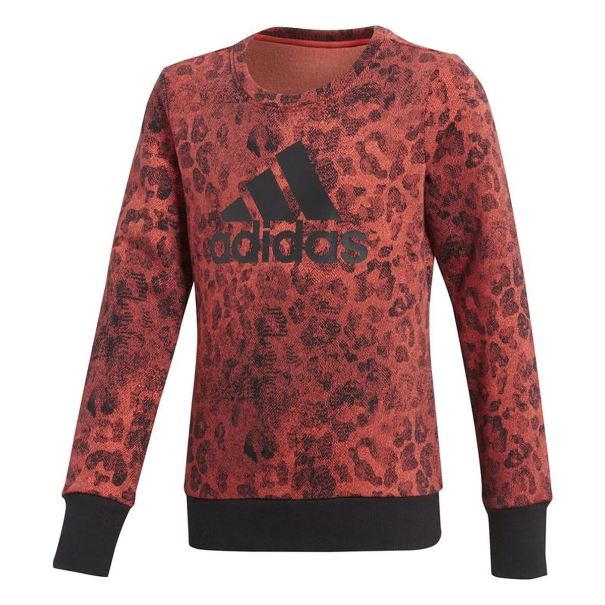 Hoodless Sweatshirt for Girls Adidas YG Crew Red-0