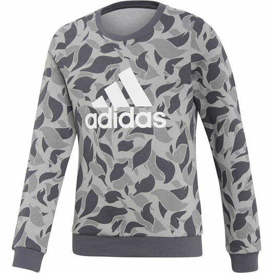 Hoodless Sweatshirt for Girls Adidas ID Crew Grey Light grey-0