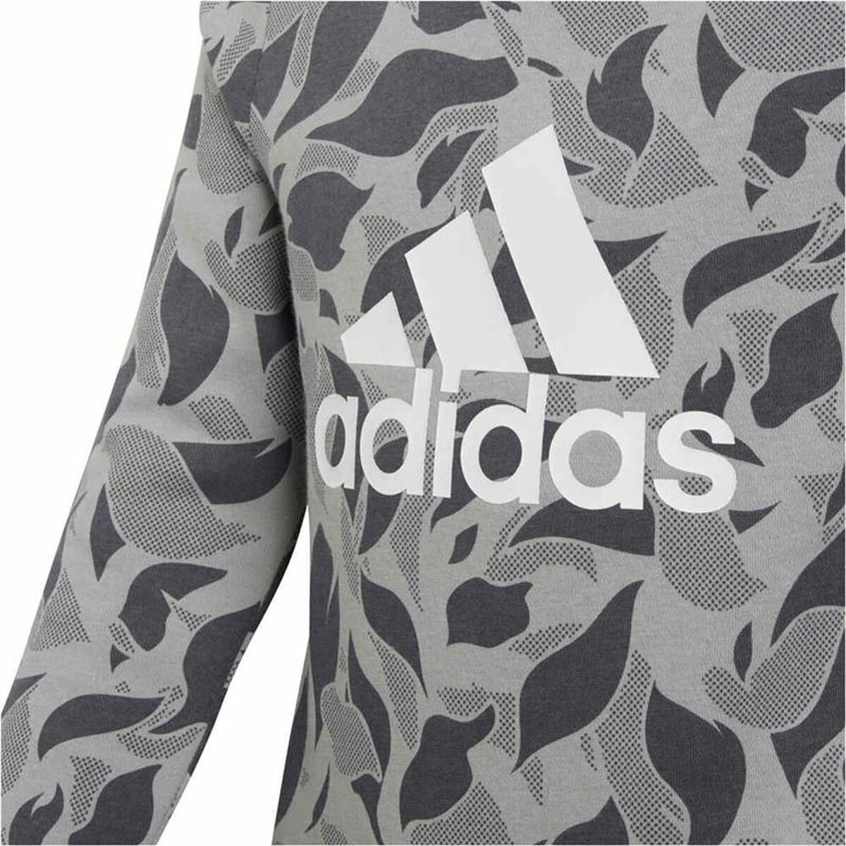 Hoodless Sweatshirt for Girls Adidas ID Crew Grey Light grey-3