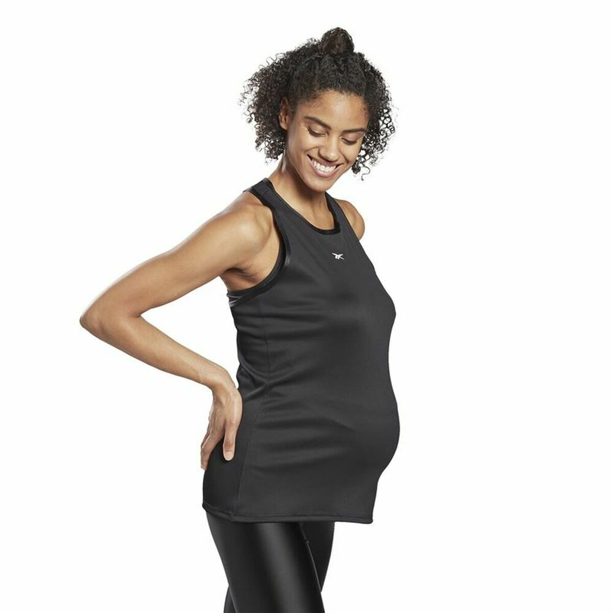 Tank Top Women Reebok Studio Maternity Restorative Black-5