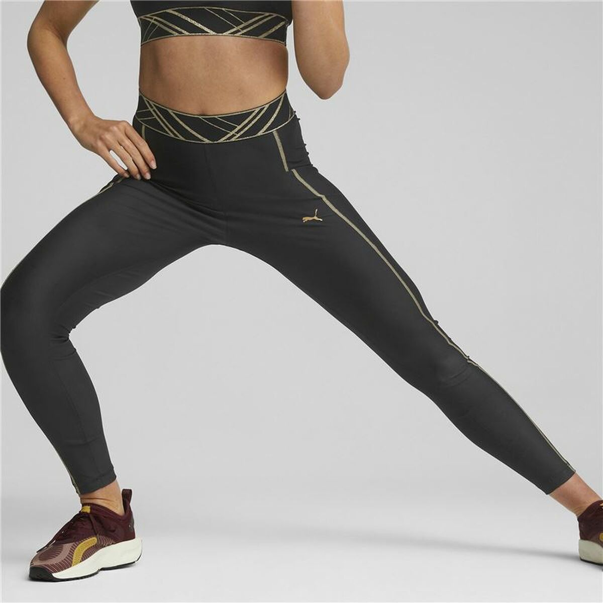 Sport leggings for Women Puma Deco Glam Black-7