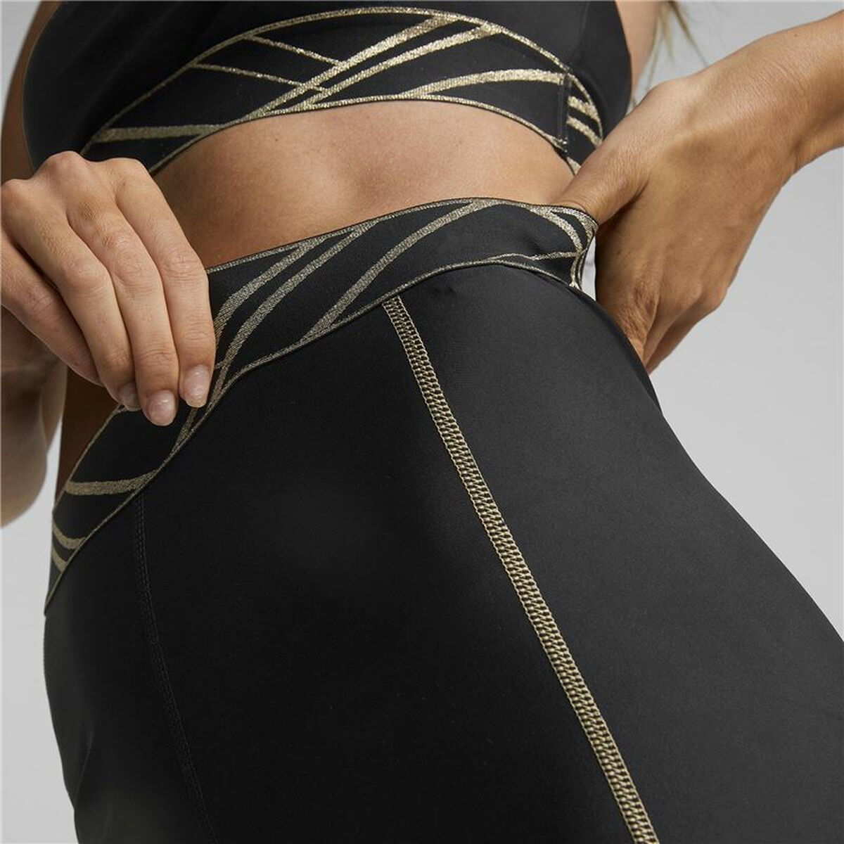 Sport leggings for Women Puma Deco Glam Black-6