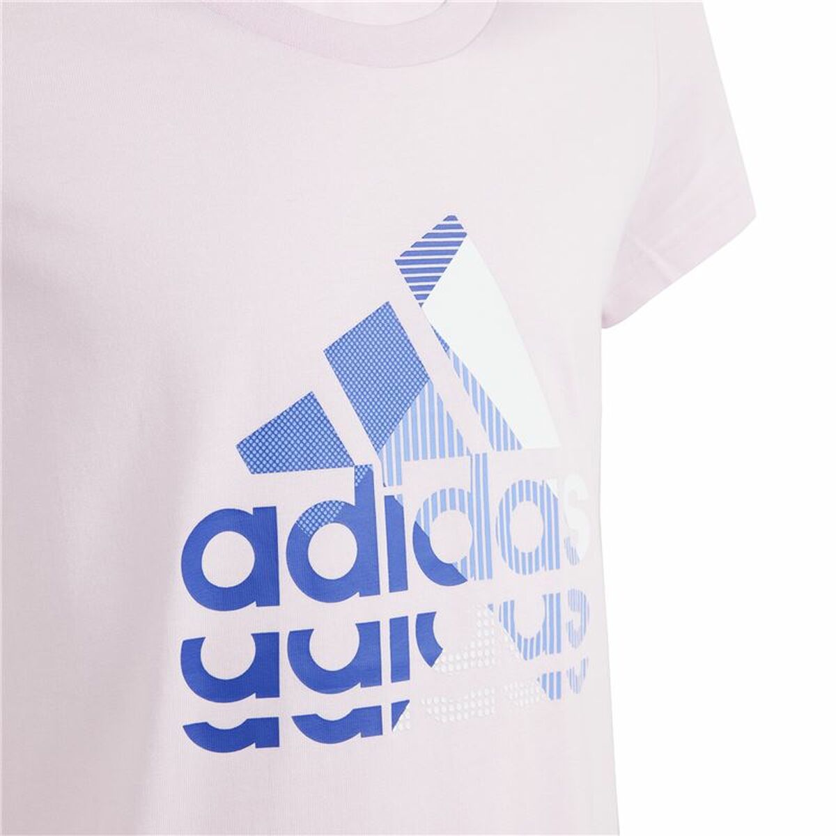 Child's Short Sleeve T-Shirt Adidas Graphic Pink-3