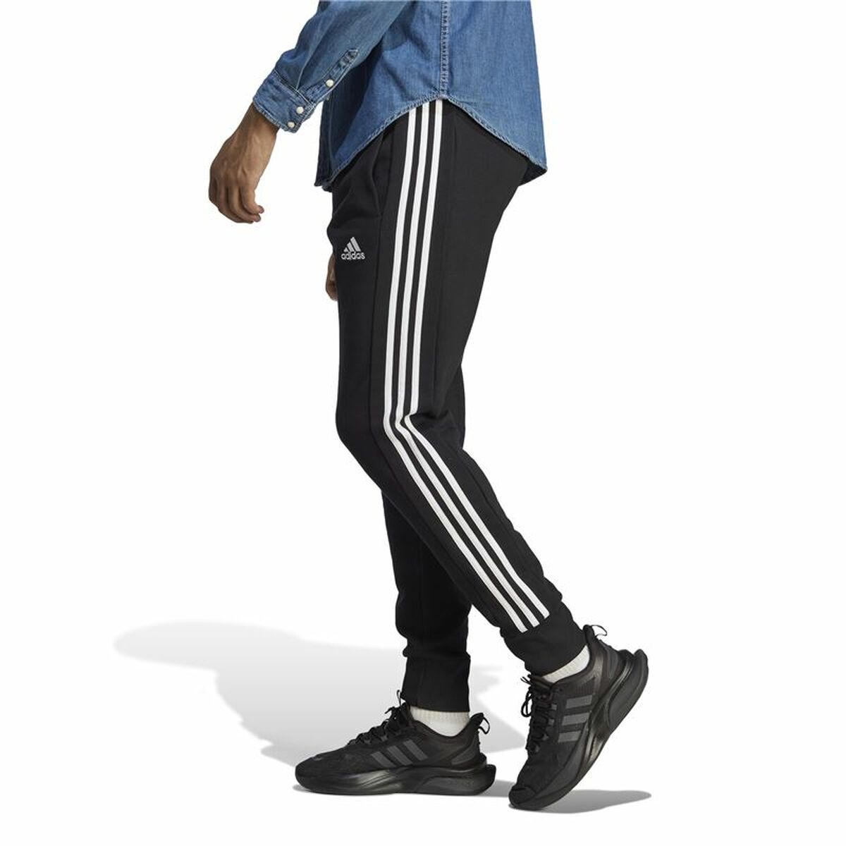 Long Sports Trousers Adidas Black Men-8