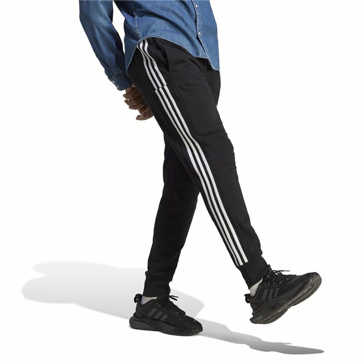 Long Sports Trousers Adidas Black Men-7